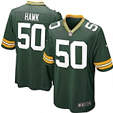 Nike Men & Women & Youth Packers #50 Hawk Green Team Color Game Jersey